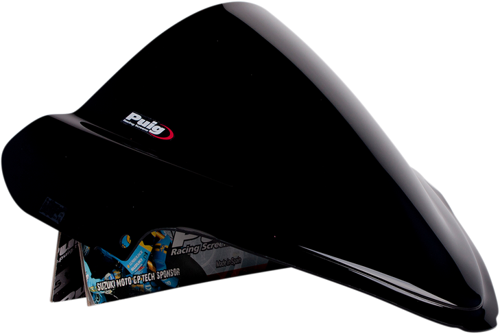 Puig Hi-Tech Parts Race Windscreen - 15-3/8" - Black - Hayabusa 4826N