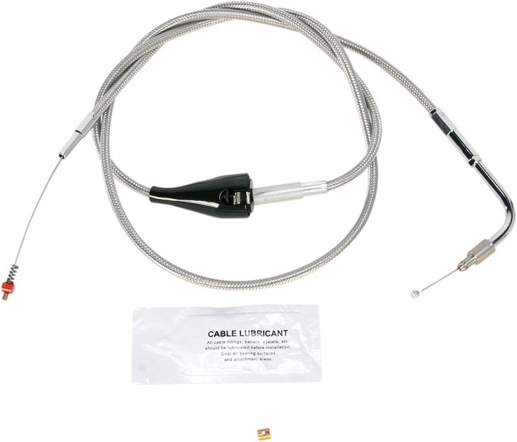 Barnett Stainless Steel Idle Cable - Cruise - +8" 102-30-41001-8