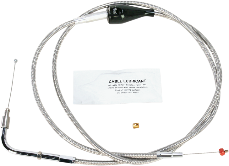 Barnett Stainless Steel Idle Cable - Cruise - +8" 102-30-41004-8