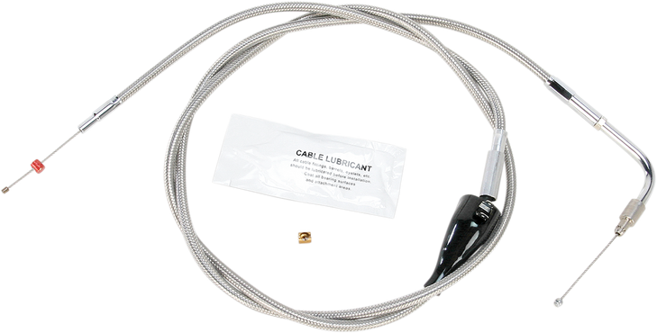 Barnett Stainless Steel Idle Cable - Cruise - +12" 102-30-41004-12