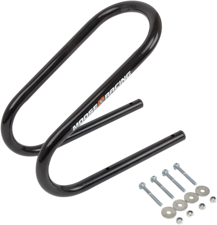 Moose Racing Wheel Chock - Permanent - Standard - Black - 5" 3911-0052