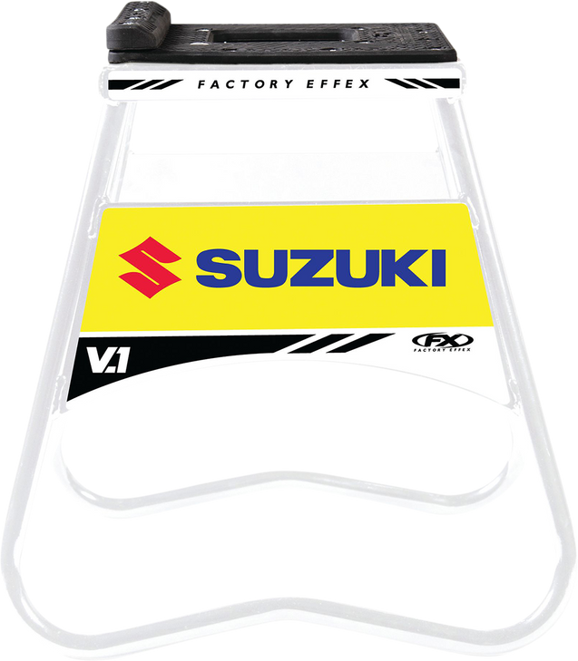 Factory Effex Bike Stand - V.1 - Suzuki - White/Yellow 24-45410