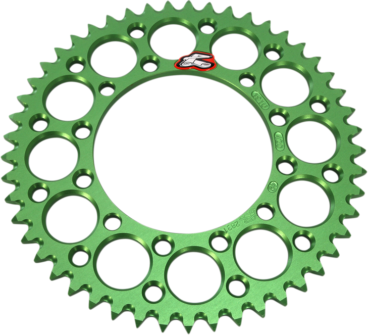 Renthal Sprocket - Kawasaki - Green - 49 Tooth 191U-420-49Gegn