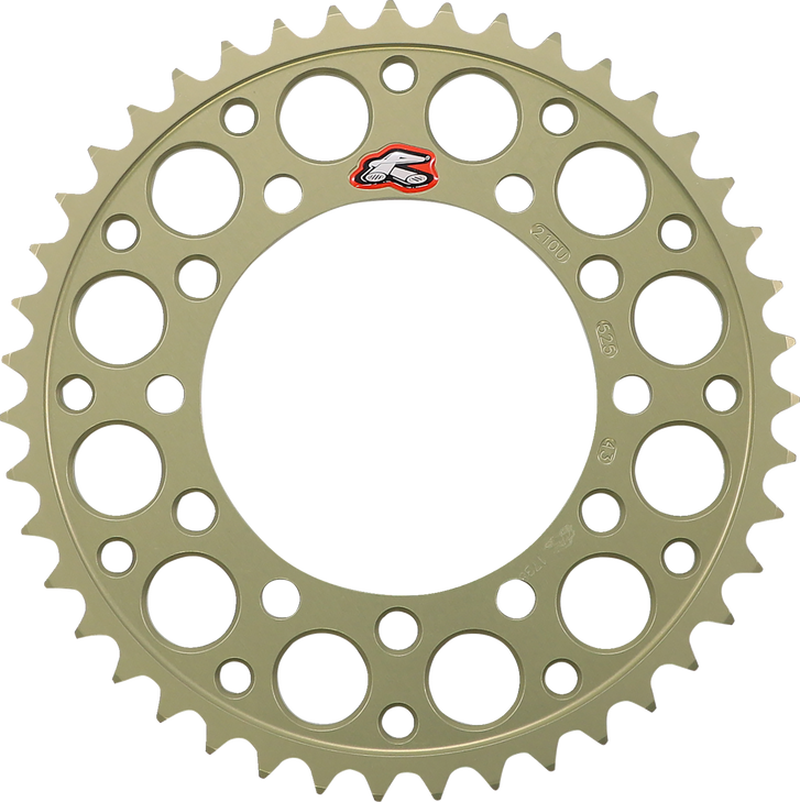 Renthal Rear Sprocket - Aluminum - 43 Tooth 210U-525-43P-Ha