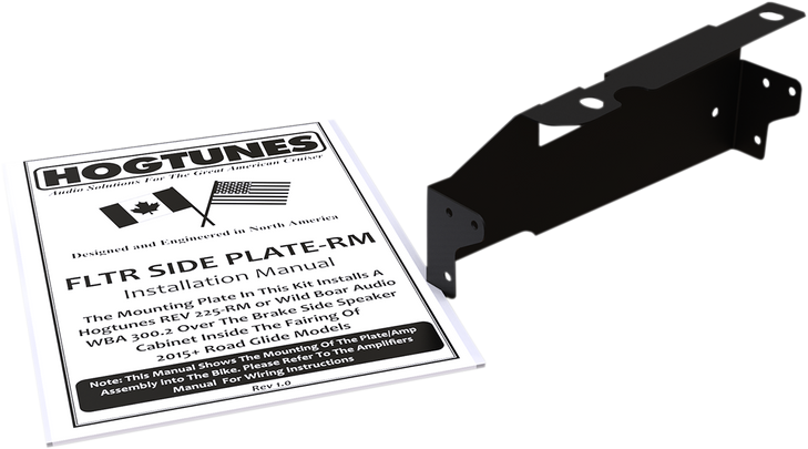 Hogtunes Amp Side Mount Plate Fltr Side Plate-Rm