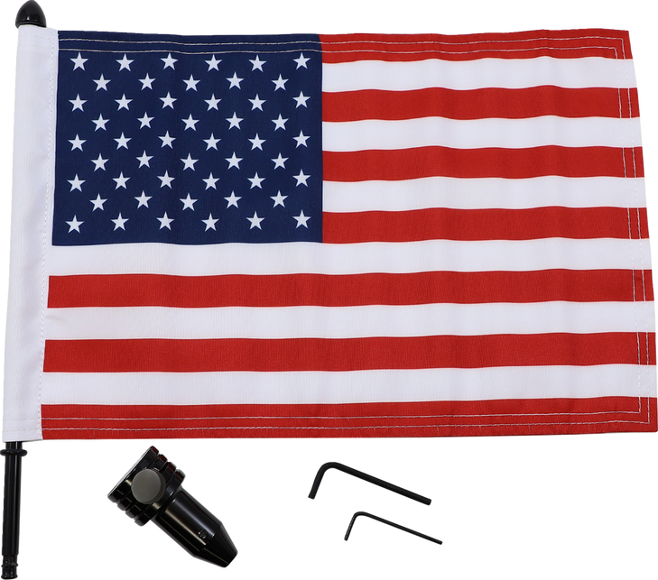 Pro Pad Saddlebag - Fixed Upright Flag Mount - 3/4" Bar - 10" X 15" Flag Brfm-Fxd115