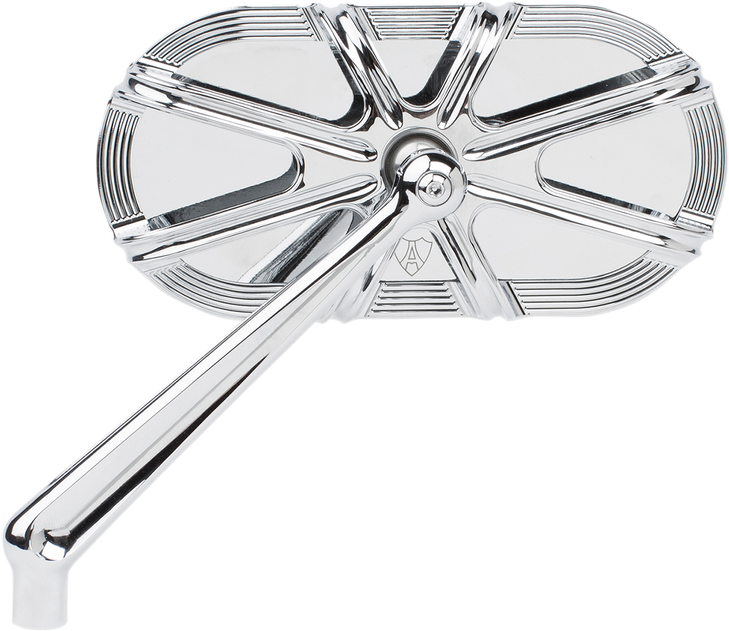 Arlen Ness Mirror - Side View - Caged Series/10 Gauge - Chrome - Left 13-161