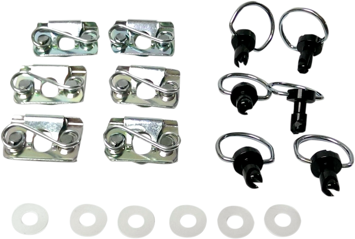 Cycle Performance Prod. D-Ring Kit - Black Clips Cpp/9030Bk
