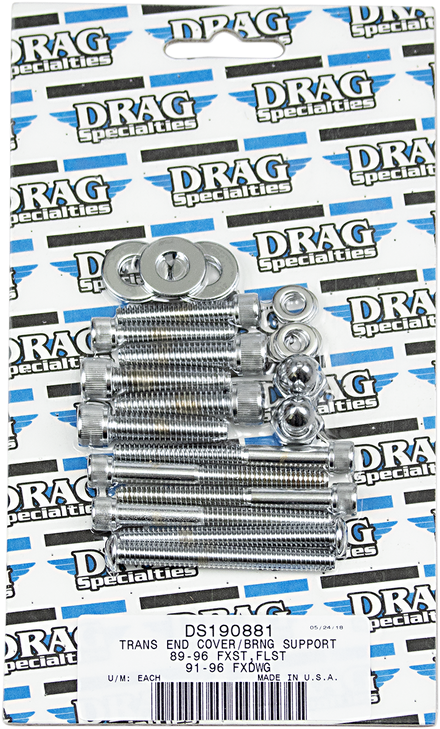 Drag Specialties Bolt Set - Transmission End - Knurled - Softail