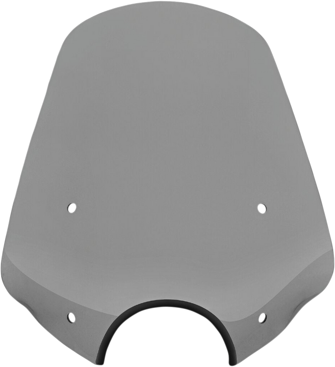 Memphis Shades Big Shot Windshield - 7" Headlight Cutout - Black Smoke Mep57112
