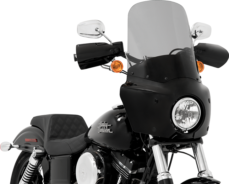 Memphis Shades Road Warrior Windshield - Black Smoke - 17" Mep87012