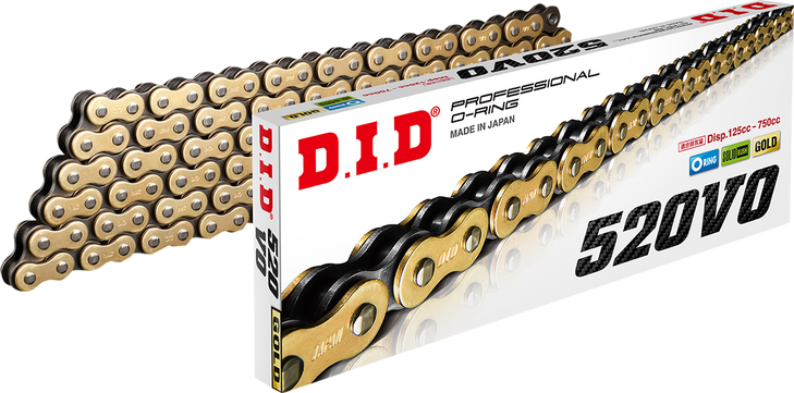 Did 520 Vo Drive Chain - Gold & Black - 110 Link M520Vog110Fb