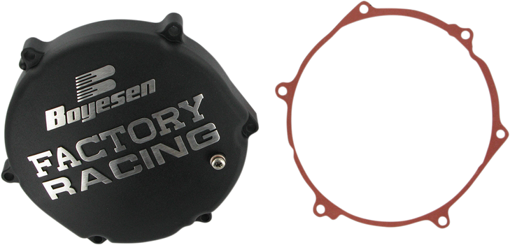 Boyesen Clutch Cover - Black - Kawasaki Cc-12Ab