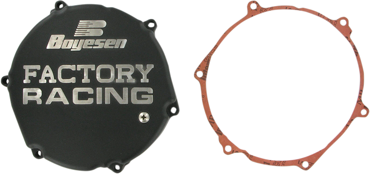 Boyesen Clutch Cover - Black - Kawasaki Cc12B