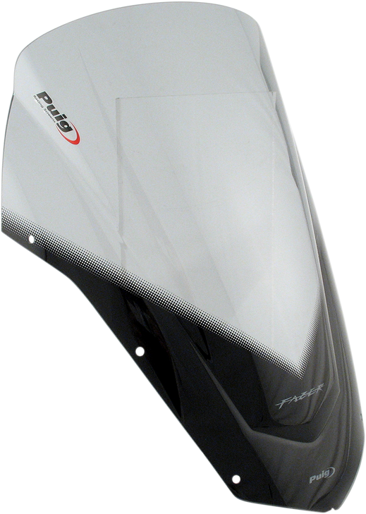 Puig Hi-Tech Parts Race Windscreen - 16-1/2" - Smoke - Fz6 4366H