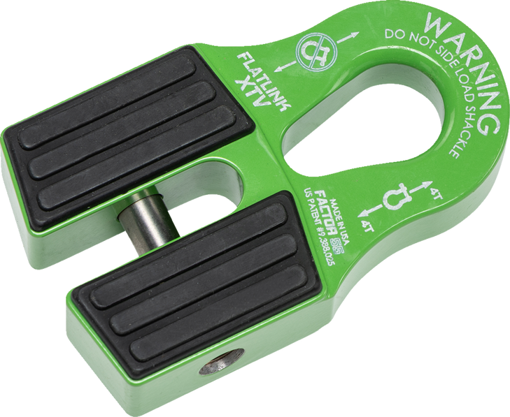 Factor 55 Flatlink Xtv Winch Shackle Mount - Green 00070-08
