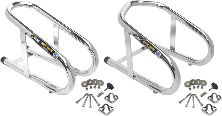 Pingel Wheel Chock - Removable - Chrome - 3-1/2" Wc350