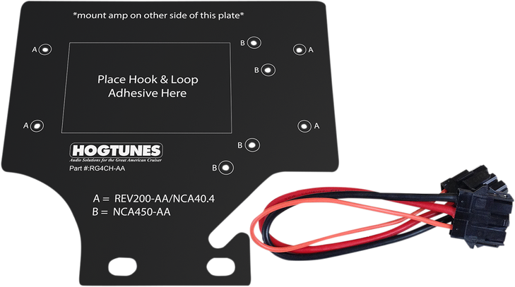 Hogtunes Amplifier Mounting Plate - '98-'13 Road Glide Rg4Ch-Aa