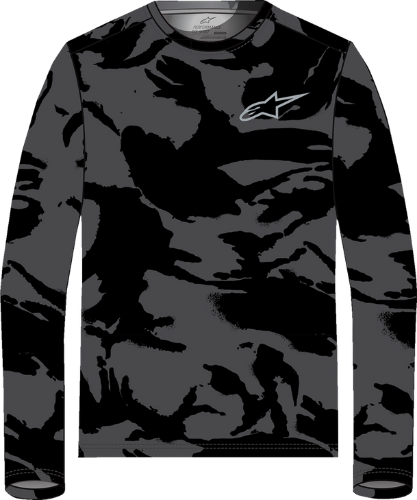 Performance Long-Sleeve T-Shirt - Black/Camo - Xl 1214-71010-160-Xl