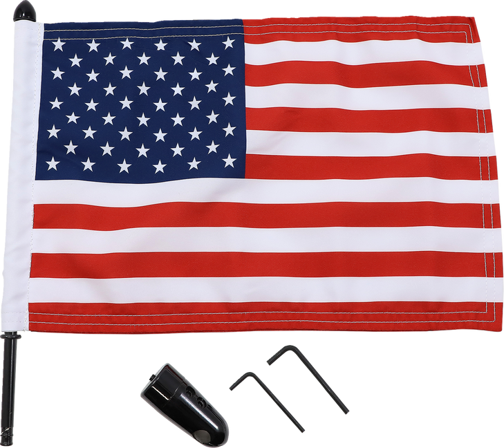 Pro Pad Flag Mount - Pinnacle Luggage Rack - 13" Pole - 10" X 15" Flag Brfm-Rdhb51In15