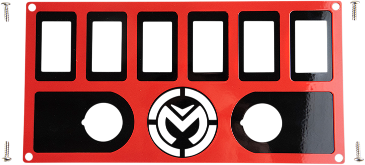 Moose Utility Dash Plate - Red 400-1209-Pu