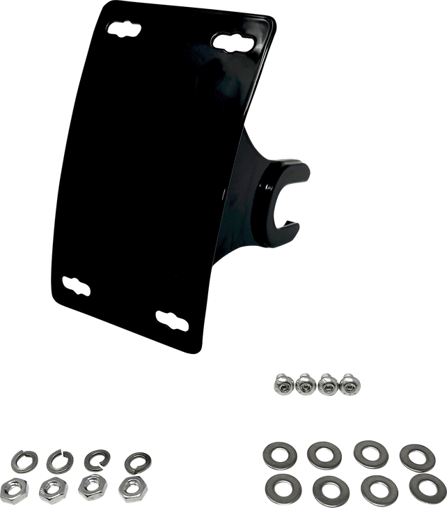 Dk Custom Products License Plate Bracket - Black Dk-M8Lp-Ax-Crv