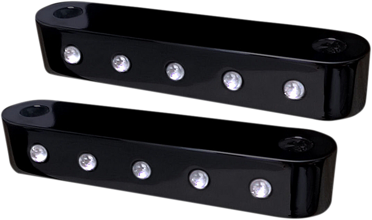 Covingtons Front Fender Spacers - Dimpled - Black C1103-B