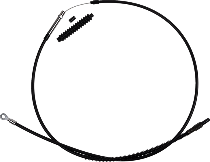 High-Efficiency Black Vinyl Clutch Cable - +8" 101-30-10061-8