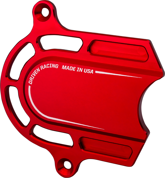 Driven Racing Sprocket Cover - Red Dec-004-Rd