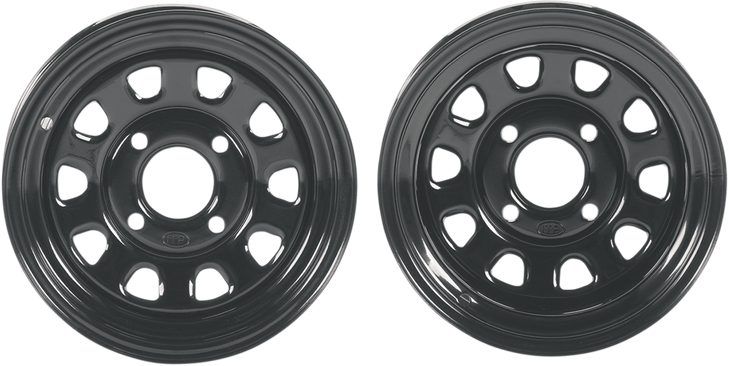 Itp Delta Steel Wheel - Front/Rear - Black - 14X7 - 4/110 - 2+5 1425544014B