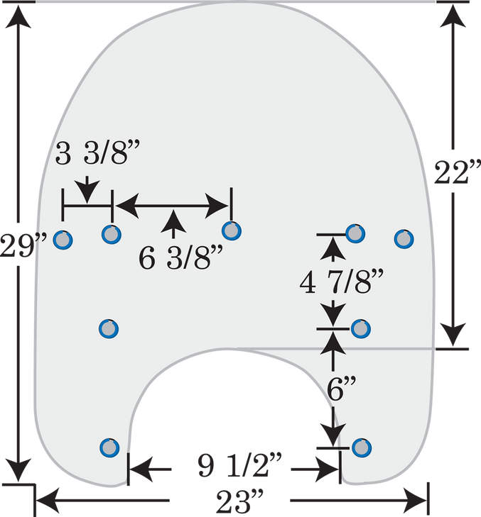 Memphis Shades Road King Replacement Plastic - 17" - Solar Mep6229