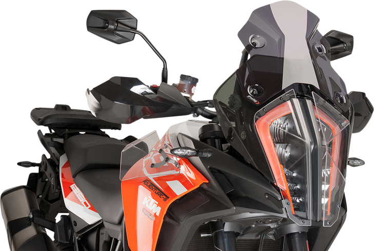 Puig Hi-Tech Parts Race Windscreen - 11-1/2" - Dark Smoke - Ktm 9716F