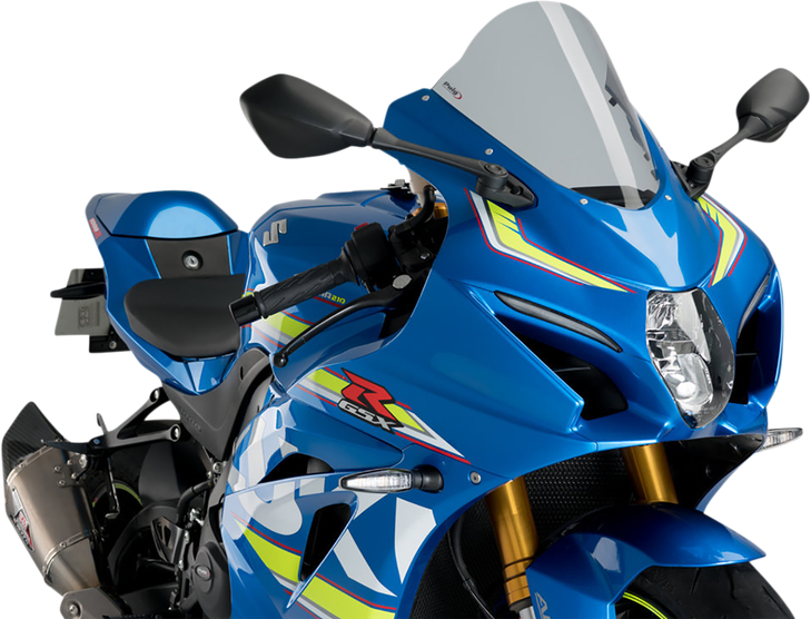 Puig Hi-Tech Parts Race Windscreen - 11-1/4" - Smoke - Gsx-R 3631H