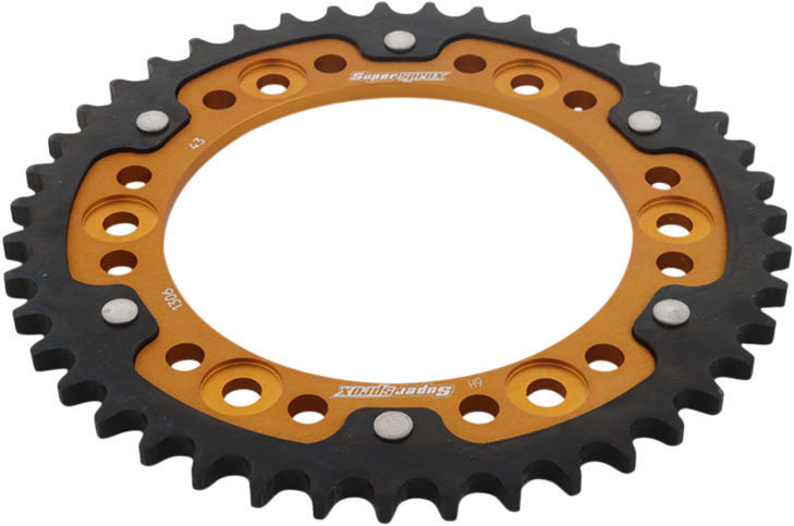 Supersprox Stealth Rear Sprocket - 43 Tooth - Gold - Honda Rst-1306-43-Gld
