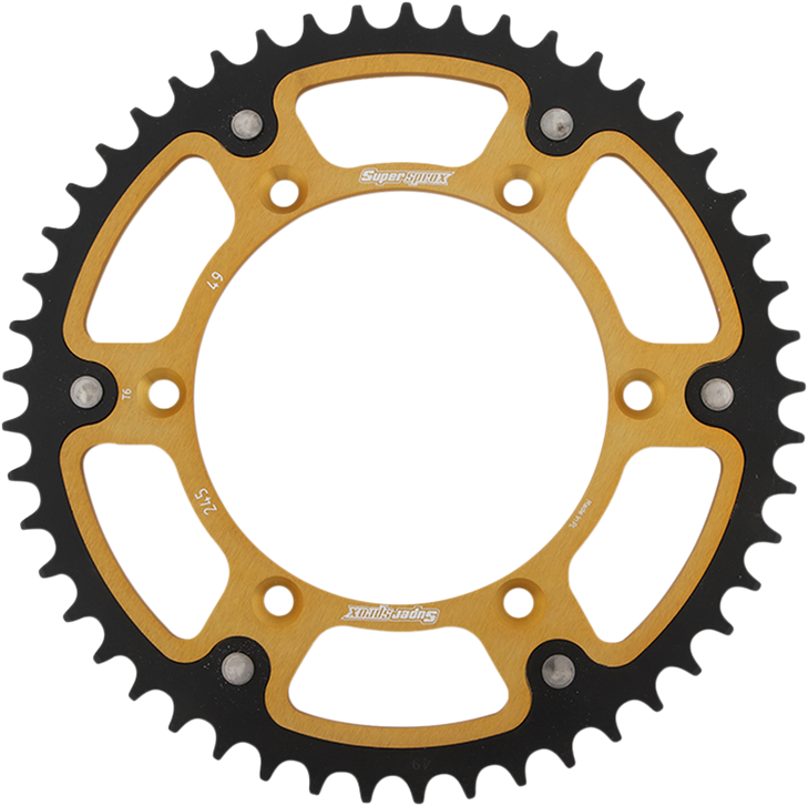 Supersprox Stealth Rear Sprocket - 49 Tooth - Gold - Yamaha Rst-245-49-Gld