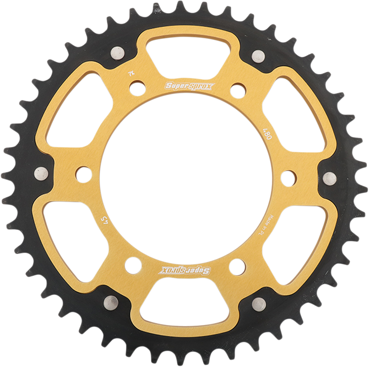 Supersprox Stealth Rear Sprocket - 45 Tooth - Gold - Suzuki/Yamaha Rst-480-45-Gld
