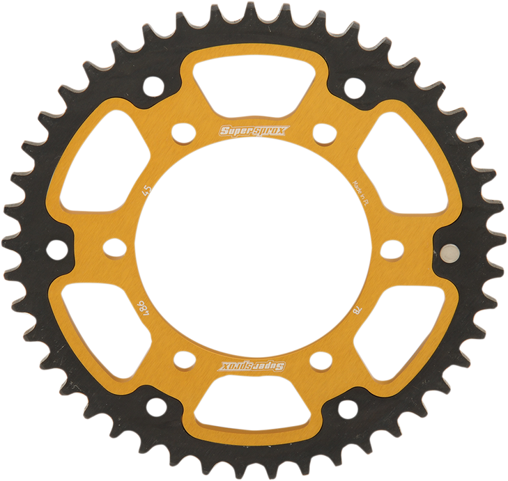 Supersprox Stealth Rear Sprocket - 45 Tooth - Gold - Kawasaki/Yamaha/Suzuki Rst-486-45-Gld