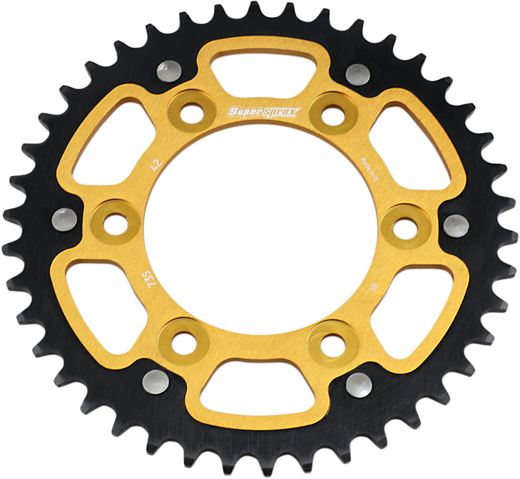 Supersprox Stealth Rear Sprocket - 42 Tooth - Gold - Ducati Rst-735-42-Gld