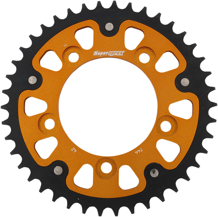 Supersprox Stealth Rear Sprocket - 42 Tooth - Gold - Ducati Rst-744-42-Gld