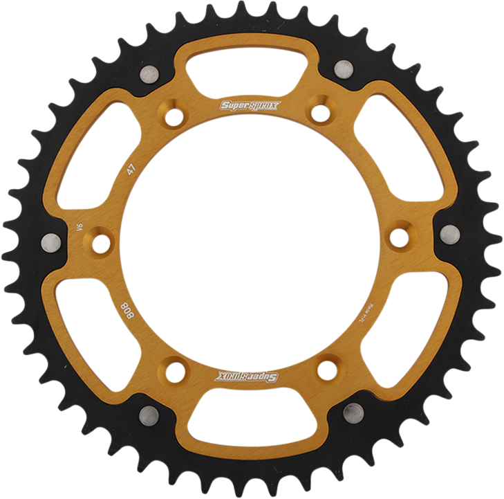 Supersprox Stealth Rear Sprocket - 47 Tooth - Gold - Kawasaki/Suzuki Rst-808-47-Gld
