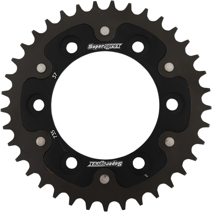Supersprox Stealth Rear Sprocket - 37 Tooth - Black - Ducati Rst-735-37-Blk