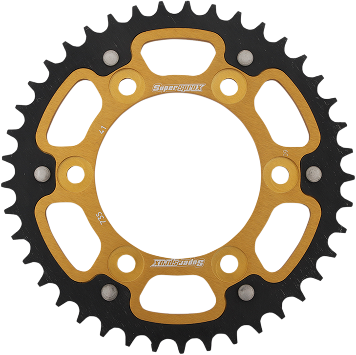 Supersprox Stealth Rear Sprocket - 41 Tooth - Gold - Ducati Rst-735-41-Gld
