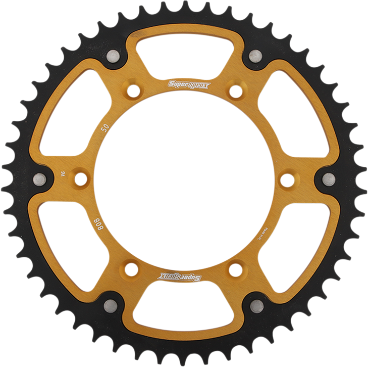 Supersprox Stealth Rear Sprocket - 50 Tooth - Gold - Kawasaki/Suzuki Rst-808-50-Gld