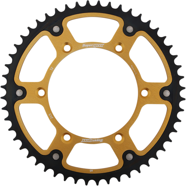 Supersprox Stealth Rear Sprocket - 52 Tooth - Gold - Yamaha Rst-245-52-Gld