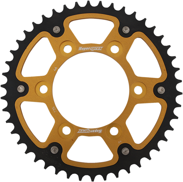 Supersprox Stealth Rear Sprocket - 46 Tooth - Gold - Ducati Rst-735-46-Gld