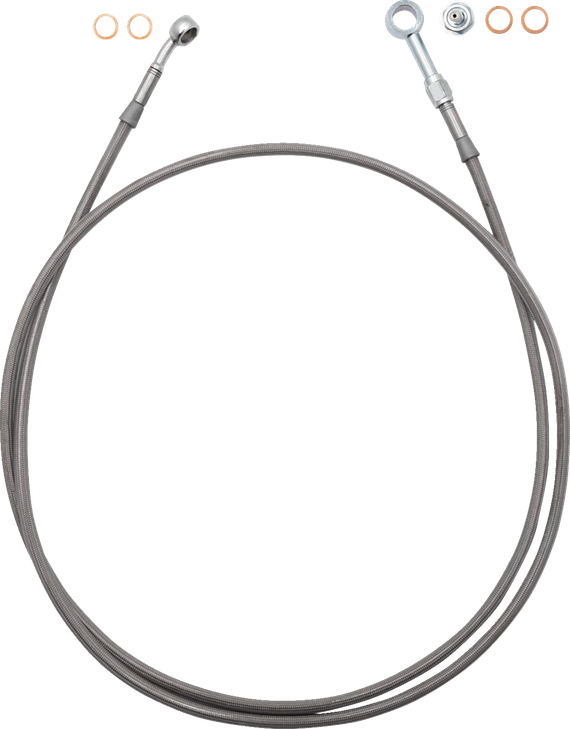 Fat Baggers Inc. Ez Install Brake Line Full Length 62" Stnl Braid 100062