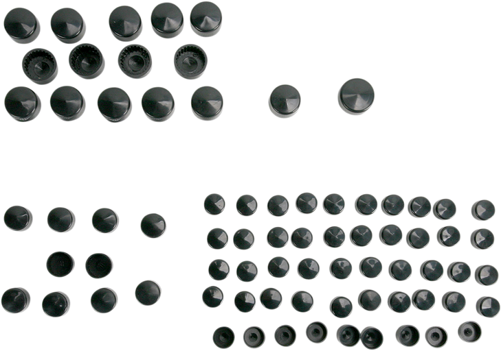 Drag Specialties Bolt Covers - Black