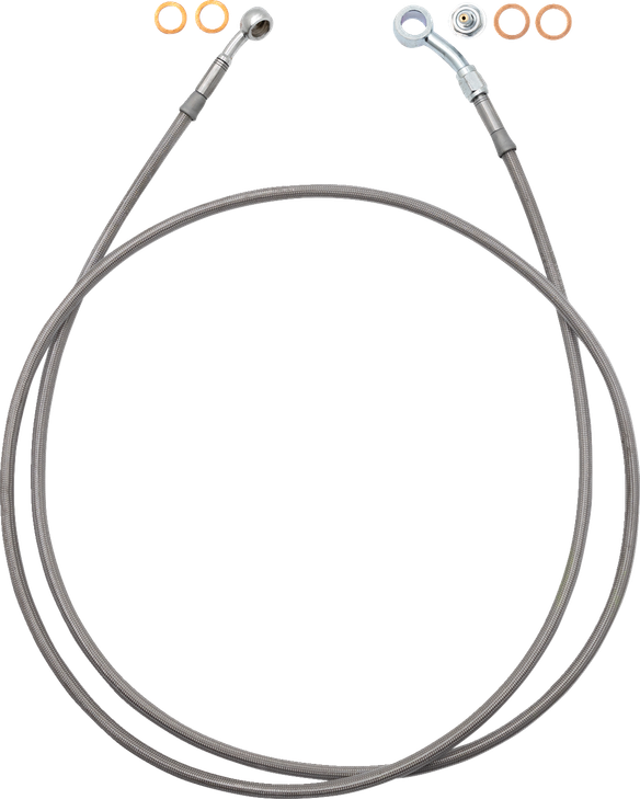 Fat Baggers Inc. Ez Install Brake Line Full Length 64" Stnl Braid 110064