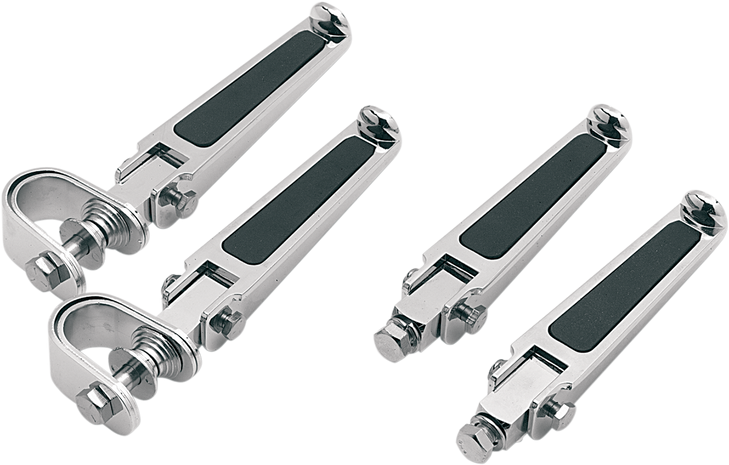 Drag Specialties U-Clamp Footpegs - Rubber Inlay