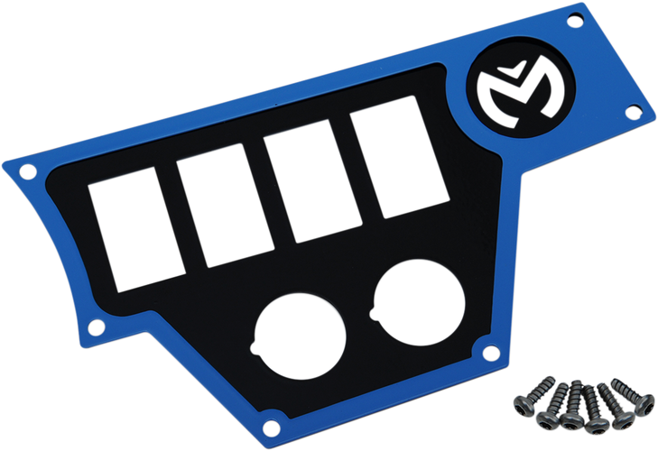 Moose Utility Dash Plate - Large - Right - Blue 100-4372-Pu